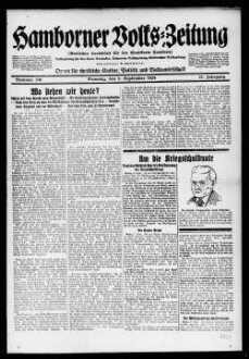 Hamborner Volks-Zeitung. 1911-1929