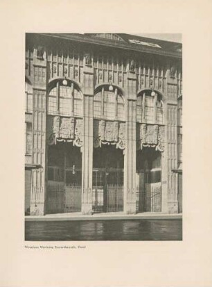 Warenhaus Wertheim, Rosentalerstraße, Detail