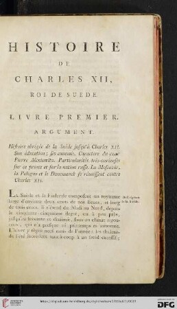 Livre premier