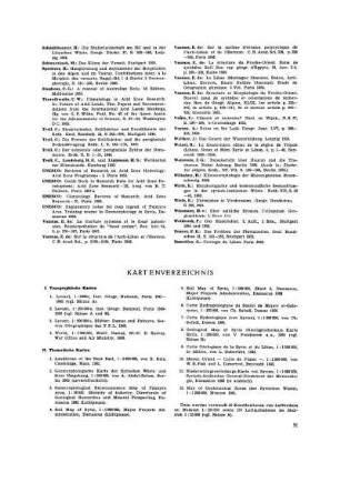 Kartenverzeichnis