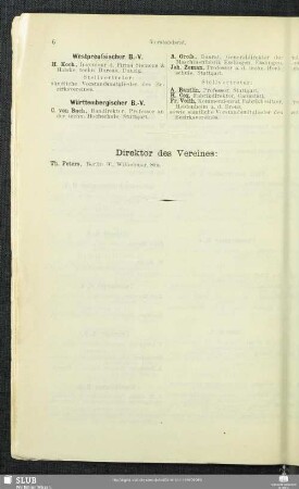 Direktor des Vereines.