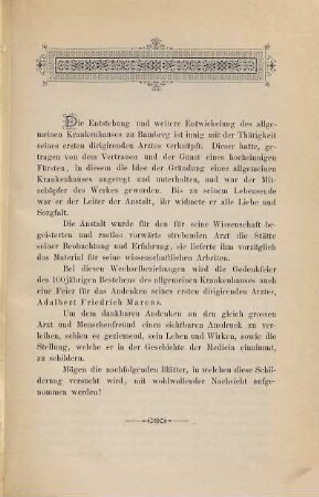 Festschrift zum 100-jährigen Jubiläum des Allgemeinen Krankenhauses zu Bamberg : 1889
