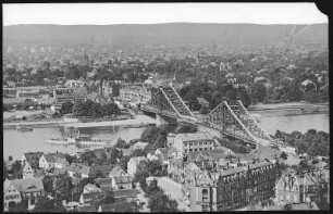 Dresden. Blick auf Loschwitz, Blasewitz und Dresden