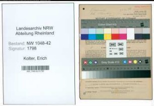 Entnazifizierung Erich Kolter , geb. 01.06.1896 (Fabrikant)