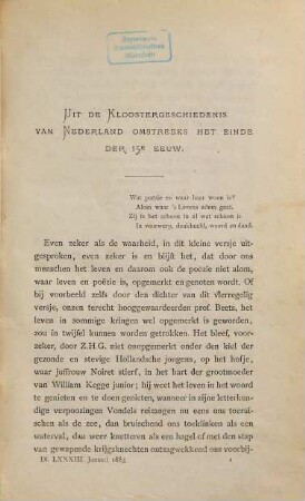 De Katholiek. 83 = N.S. 17. 1883