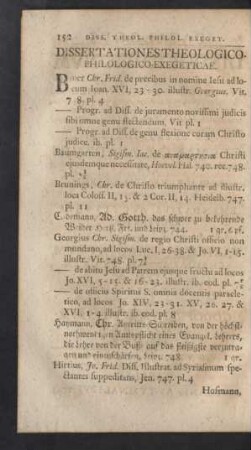 Dissertationes Theologico-Philologico-Exegeticae