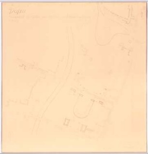 Stadion, Posen: Lageplan (Innenstadt Süd-Ost-Teil Stadion mit Umgehungsstraße) 1:2000