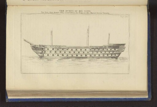 THE QUEEN, OF 110 GUNS, The first three decked Ship Launched in the Reign of Her Majesty Queen Victoria. Page 254.