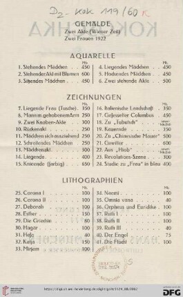 Lithographien (Nr.25-41)