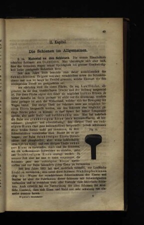 II. Kapitel. Die Schienen im Allgemeinen.