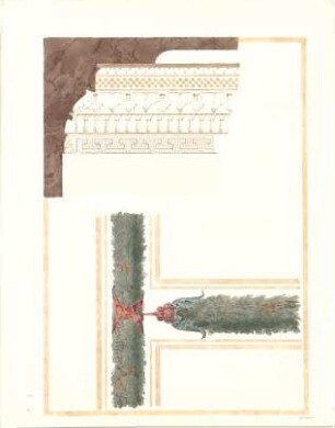 Laves, Georg Ludwig Friedrich; Studienzeichnungen - Dekorationsentwurf (Details)