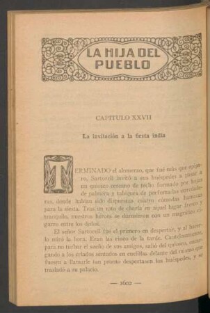Capítulo XXVII - La invitación a la fiesta india