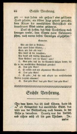 Sechste Verehrung