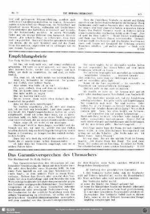 Empfehlungsbriefe