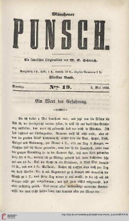 Nro. 19 (2. Mai 1852)