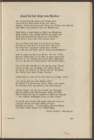 Saul bei der Hexe von En-dor
