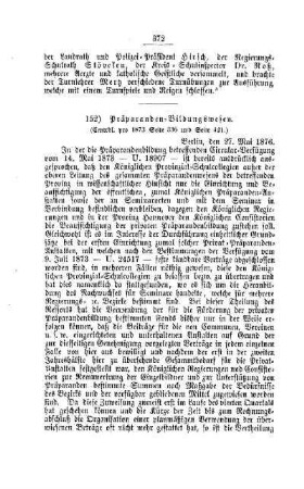 Präparanden-Bildungswesen : [IV. Seminarien, Bildung der Lehrer und deren persönliche Verhältnisse]