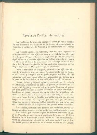 Revista de política internacional