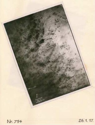Foto des Geländes westlich der Muraucourt Ferme (Luftbild)