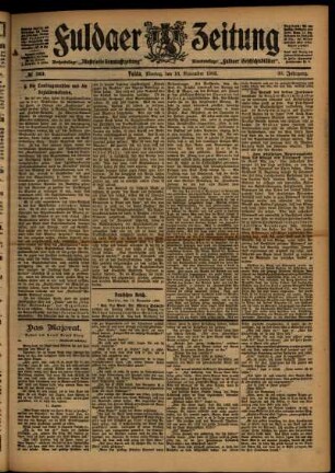 Ausgabe vom Montag, den 16. November 1903.