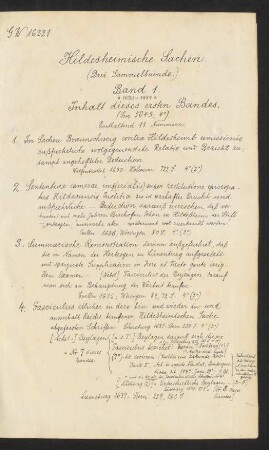 Hildesheimische Sachen (Drei Sammelbände.)