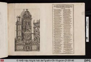 Die astronomische Uhr im Strassburger Münster.