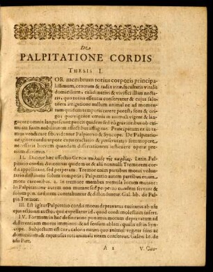 De Palpitatione Cordis