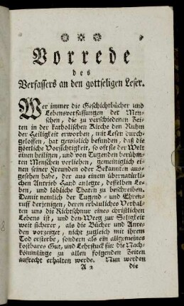 Vorrede des Verfassers an den gottseligen Leser