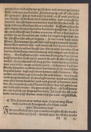 Wie Fortunatus wider von Cypern weg füre ...
