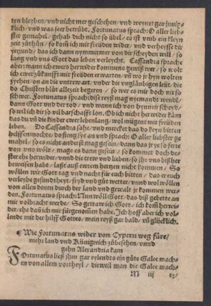Wie Fortunatus wider von Cypern weg füre ...