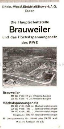 Werbe- und Informationsprospekt der Rheinisch- Westfälischen Elektrizitätswerk A.G. (RWE)