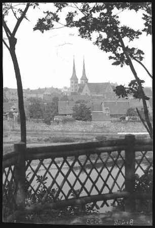 Grimma. vom Stadtwäldchen gesehen