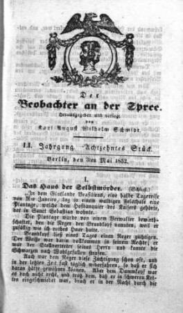 18. Stueck, 3. Mai 1852