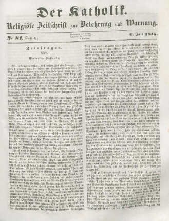377-379 Zeitfragen: XXV. Rheinische Zustände