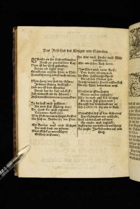 Das Reise-Lied des Königes von Schweden.