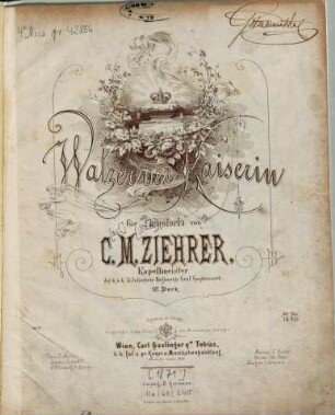 Walzer der Kaiserin : für Pianoforte ; op. 177