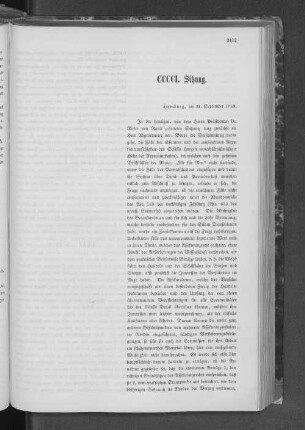 CCCCI. Sitzung.