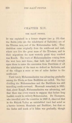 Chapter XIV. The Baltî people