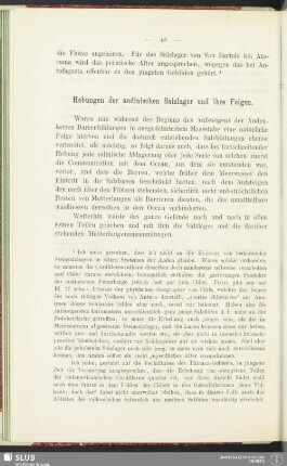 Hebungen der andinischen Salzlager und ihre Folgen