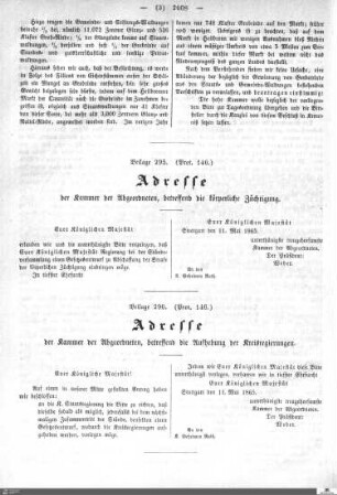 Beilagen zu Protokoll, 146. Sitzung