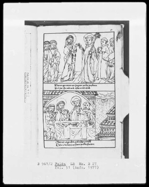 Illustrationen zur Vita Sancti Benedicti & Bis-Bini-Vita — ---, Folio 51rectoBildseite
