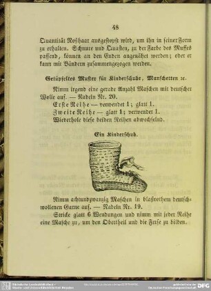 Getüpfeltes Muster für Kinderschuhe, Manschetten [et]c.