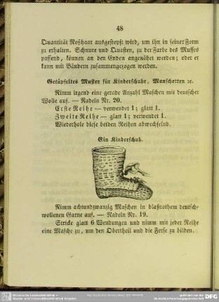 Getüpfeltes Muster für Kinderschuhe, Manschetten [et]c.