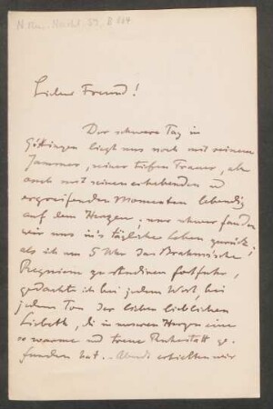 Brief an Friedrich Spitta : 24.10.1896