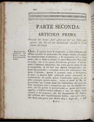 Articolo Primo.