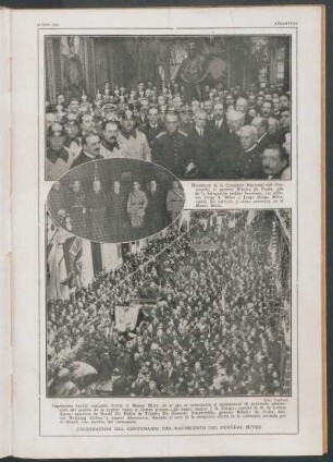 Celebración del centenario del nacimiento del General Mitre