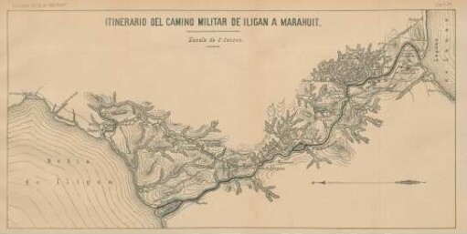 Itinerario del camino militar de Iligan a Marahuit