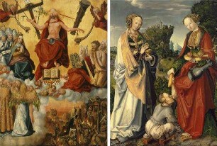 V.S.: Jüngstes Gericht R.S.: hl. Elisabeth und hl. Magdalena