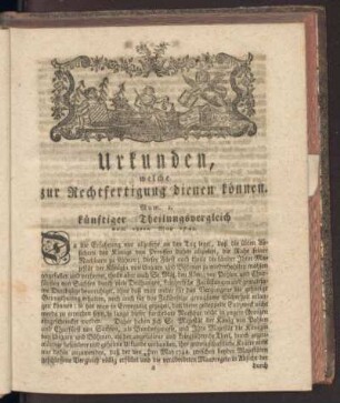 Urkunden, welche zur Rechtfertigung dienen können