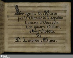 Lagrime di Marte per le Vittorie di Leopoldo